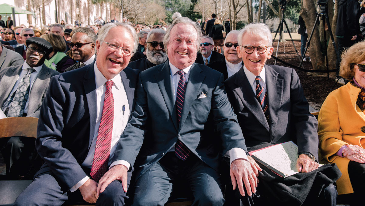 former Charleston mayor, John Tecklenburg, with Bennett and Riley